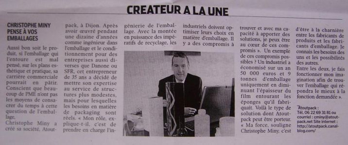 Créateur à la Une.